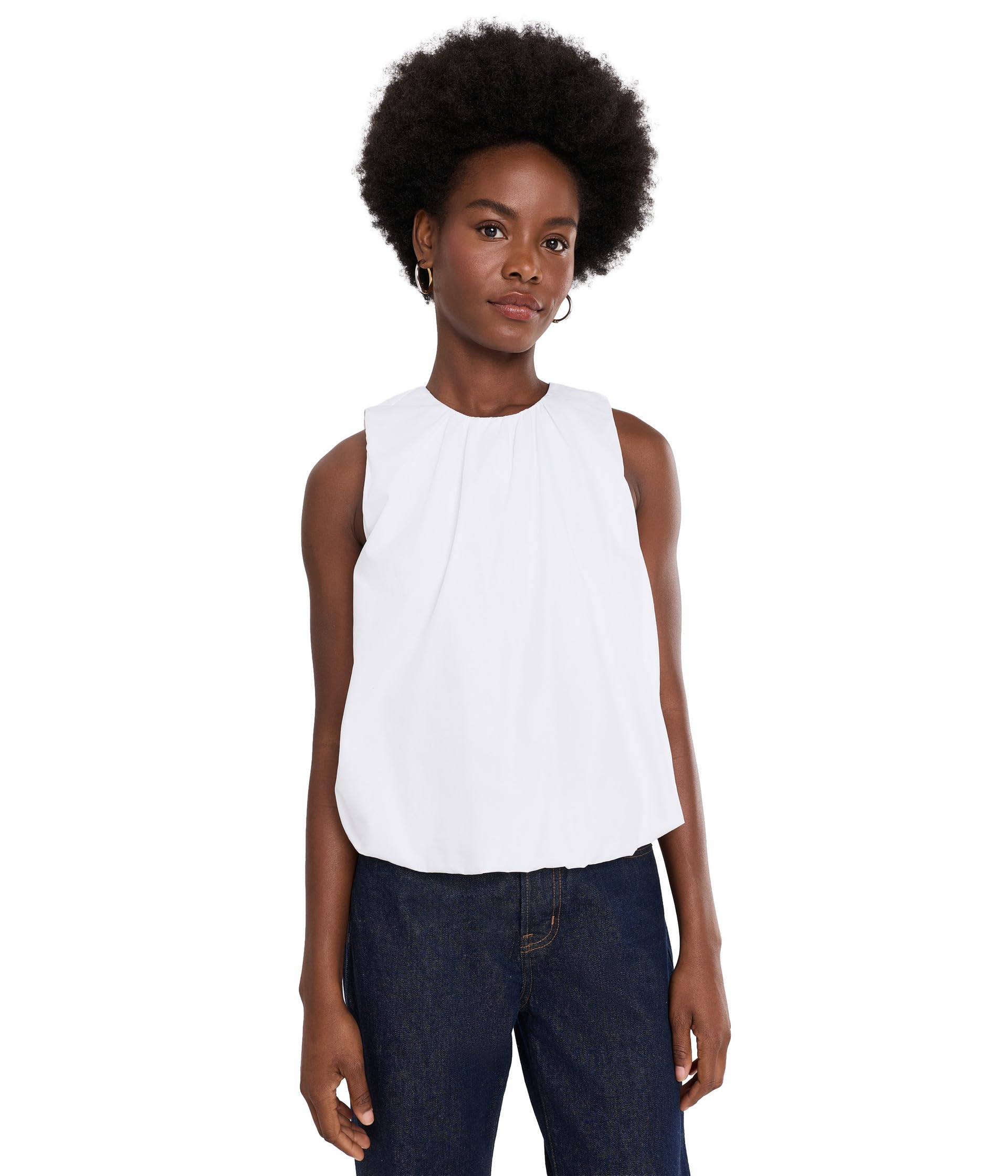 Sleeveless Bubble Top