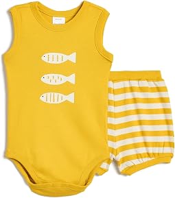 Short Sleeve Bodysuit and Bloomer Wiggle Set (Infant/Toddler)