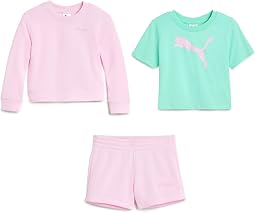 3-Piece Set - Crew Neck T-Shirt & Shorts (Toddler)