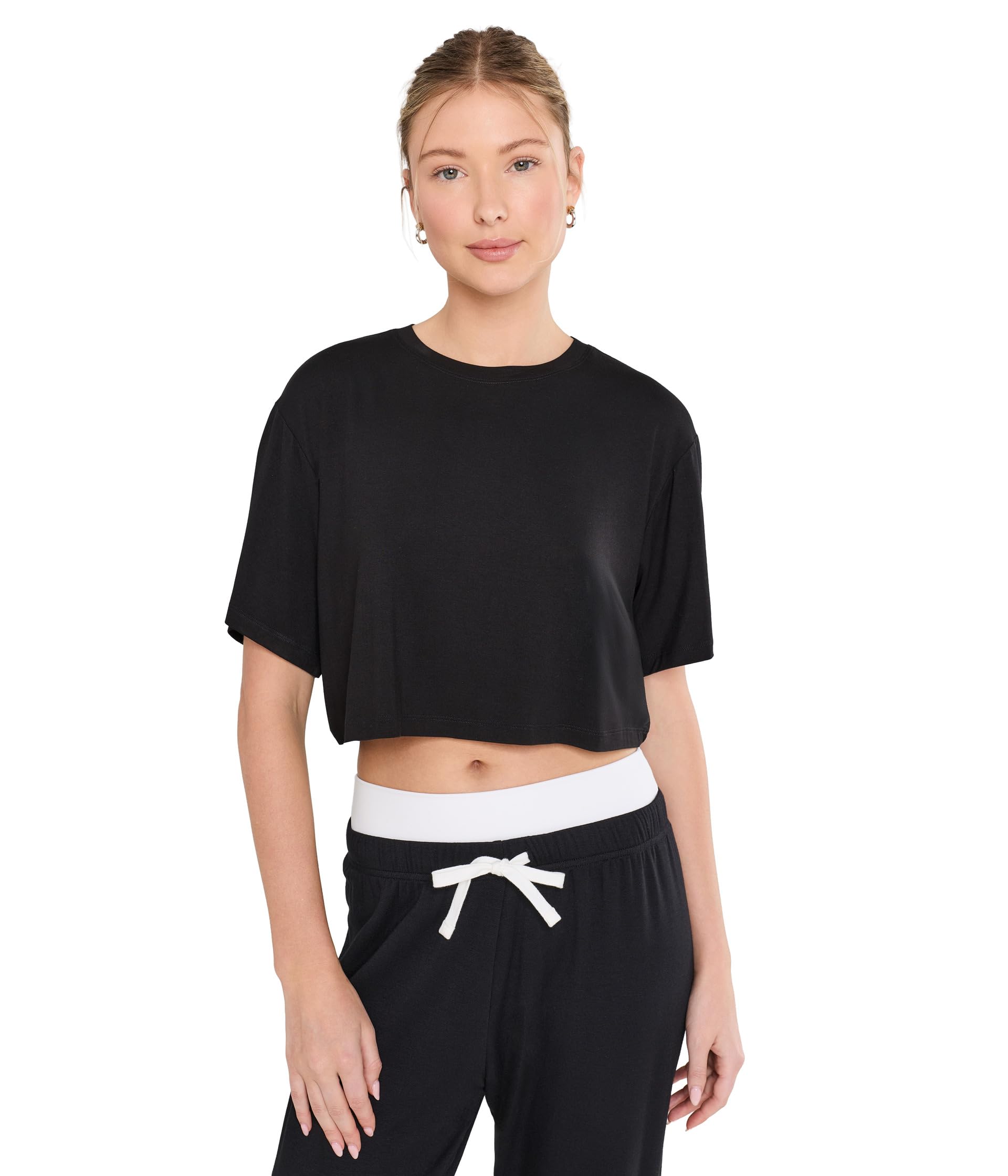 Djuna Oversized Crop Jersey Tee