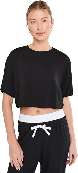 Djuna Oversized Crop Jersey Tee