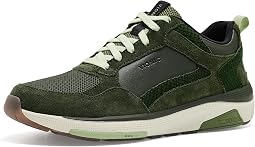 Olive Moss Snake Print Leather
