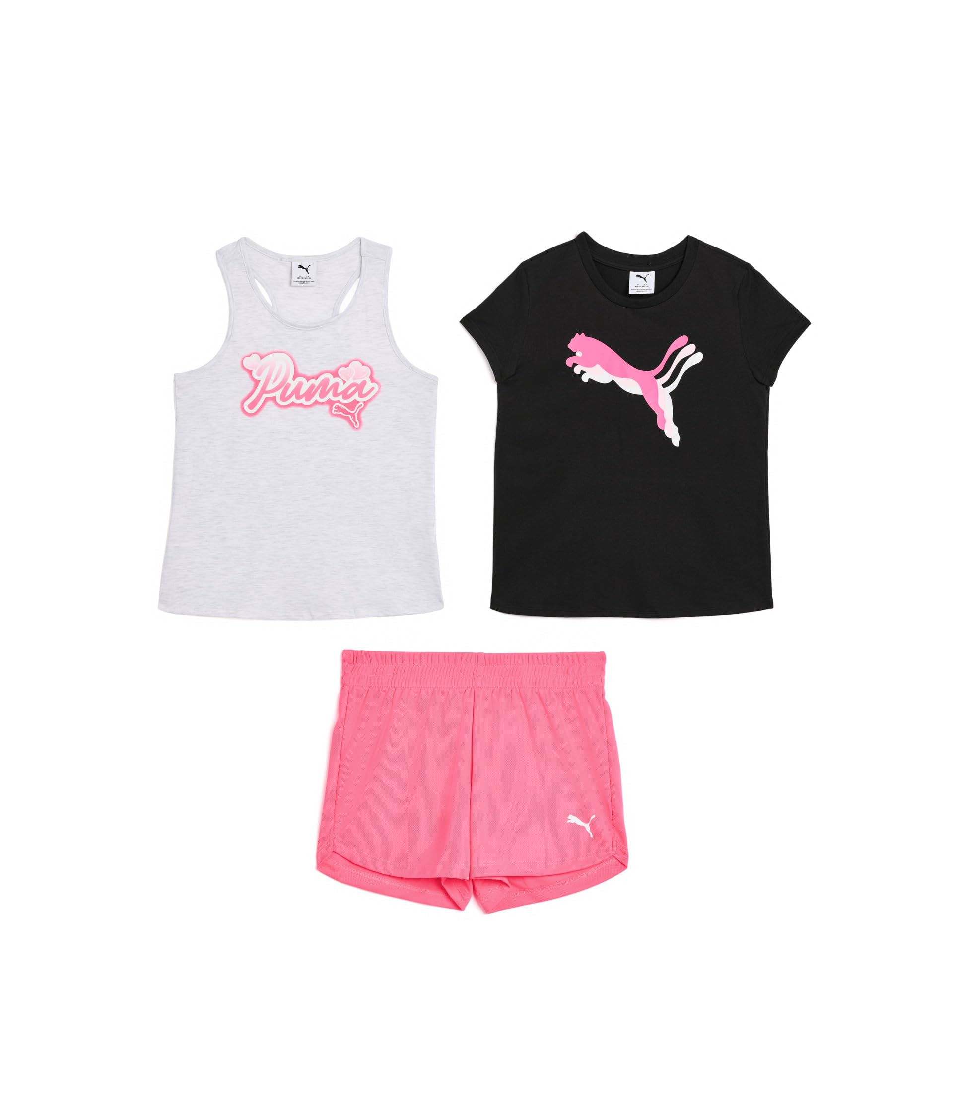 3-Piece Set - Tank T-Shirt & Shorts (Big Kid)