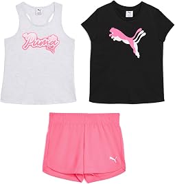 3-Piece Set - Tank T-Shirt & Shorts (Big Kid)
