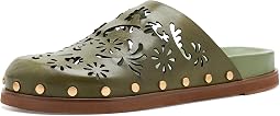 Анатомические мюли Lace Leather из кожи