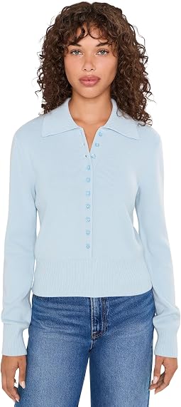 Millicent Extended Placket Collared Pullover
