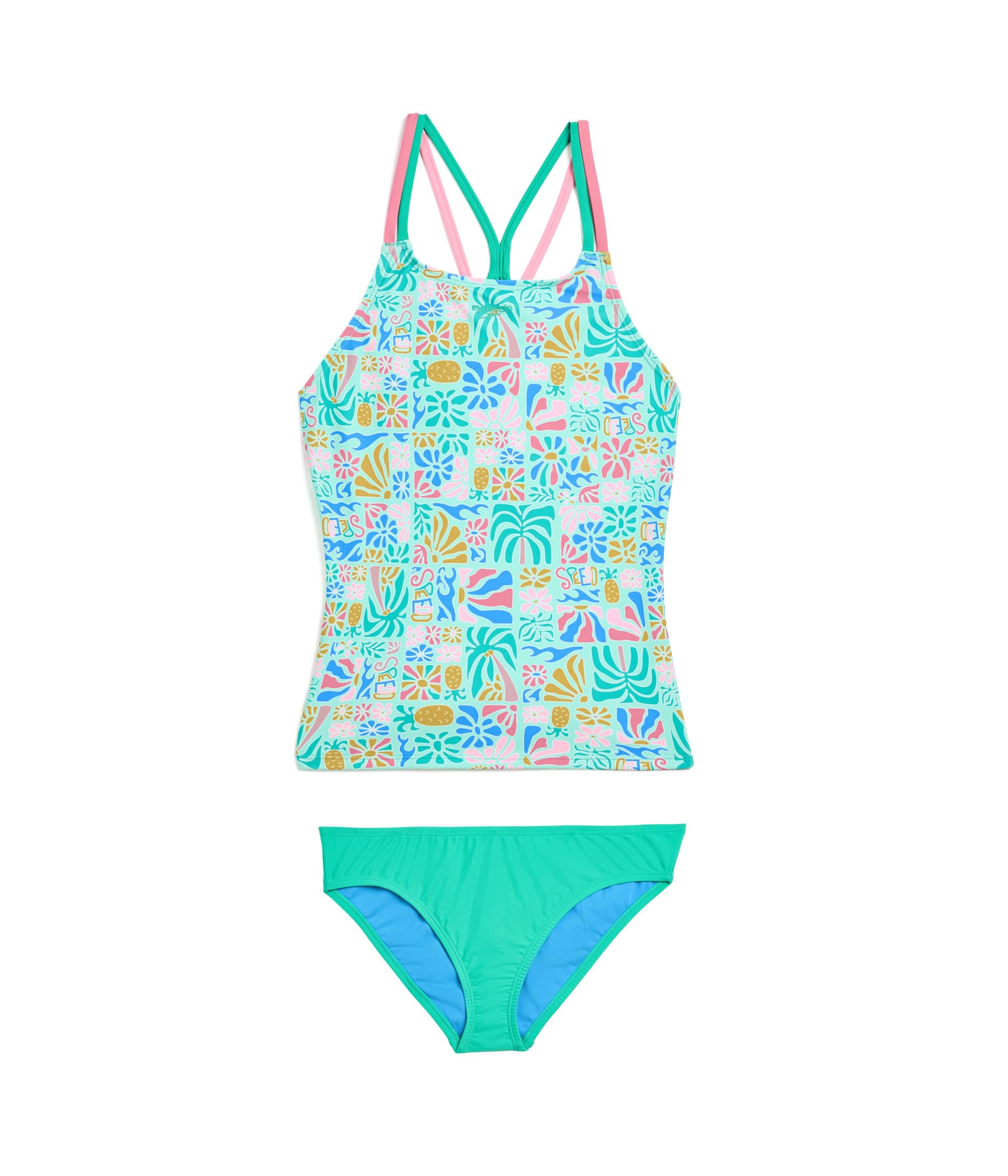 Swimsuit Two-Piece Tankini Thin Straps (Big Kid)