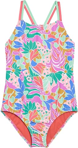 Swimsuit One-Piece Thin Straps (Big Kid)
