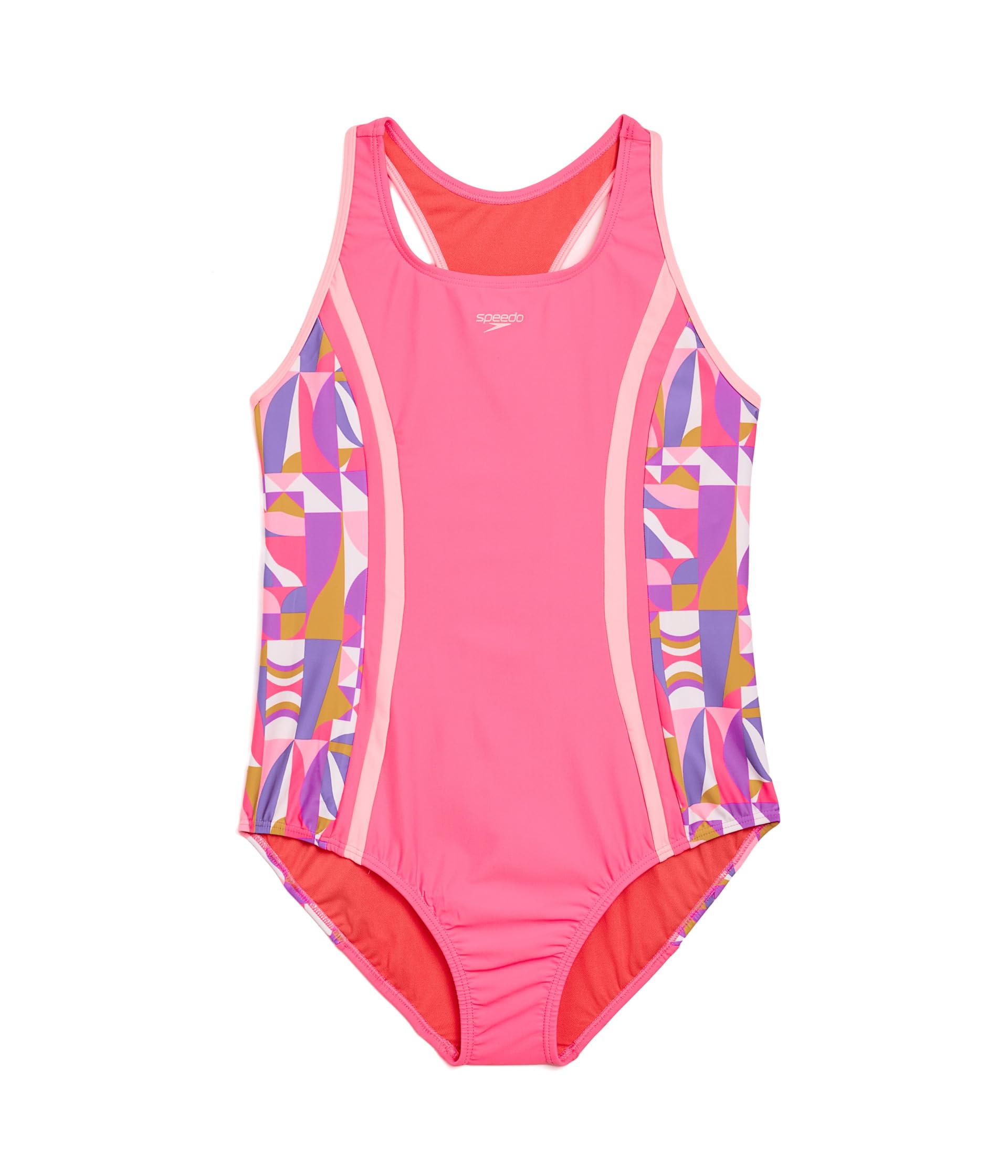 Swimsuit One-Piece Thick Strap Racerback Printed (Big Kid)