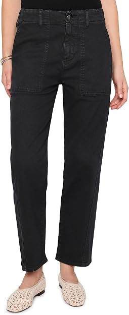 Брюки Utility с высокой посадкой от AG Jeans, цвет Super Black