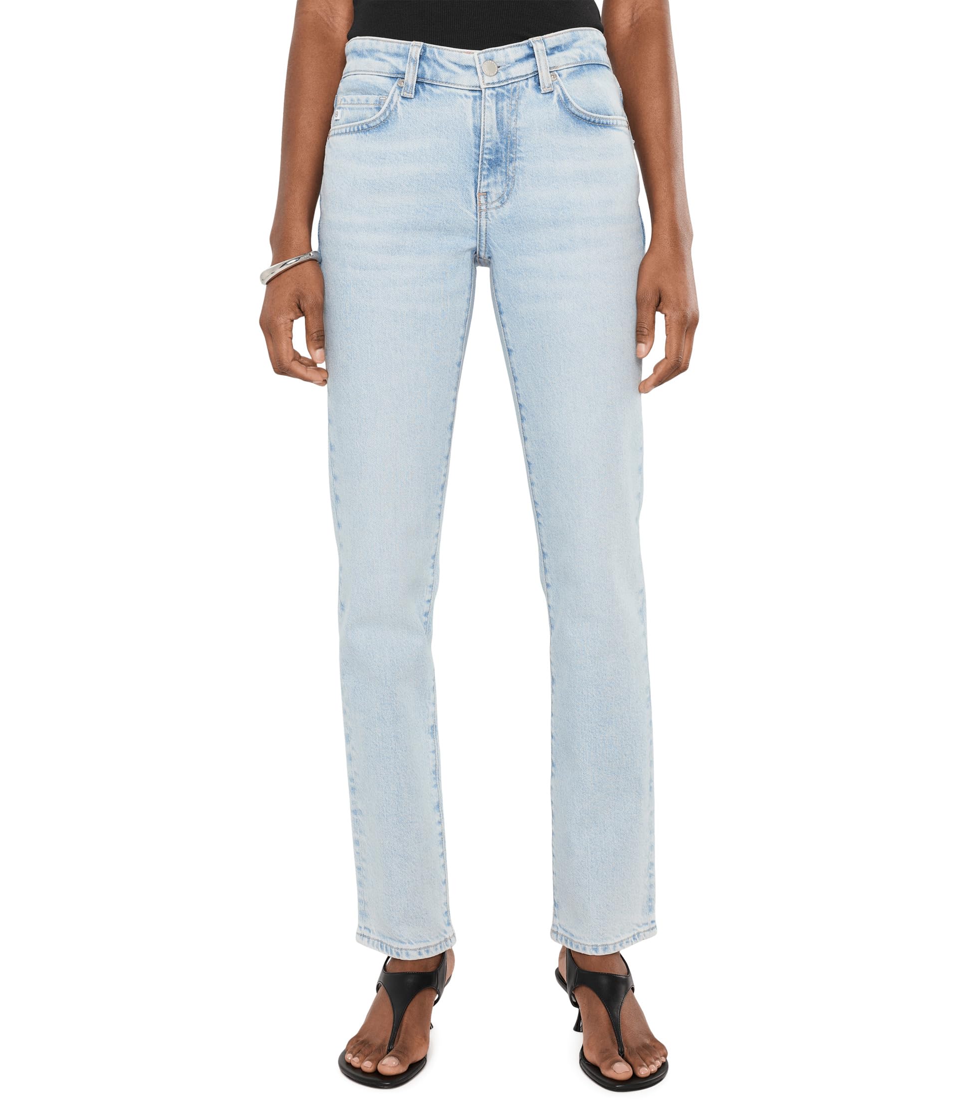 Джинсы Slim Straight с низкой посадкой Sandra Low Rise Slim Straight in Harvest