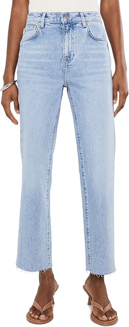 Джинсы AG Jeans Brinley Mid-Rise Straight Crop в цвете Gold Country