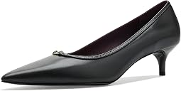 Double T Buckle Kitten Heel Pumps 45mm