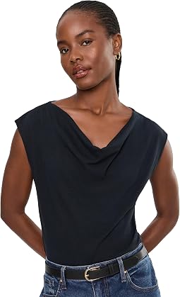 Топ с драпировкой на шее Drape Neck Wedge