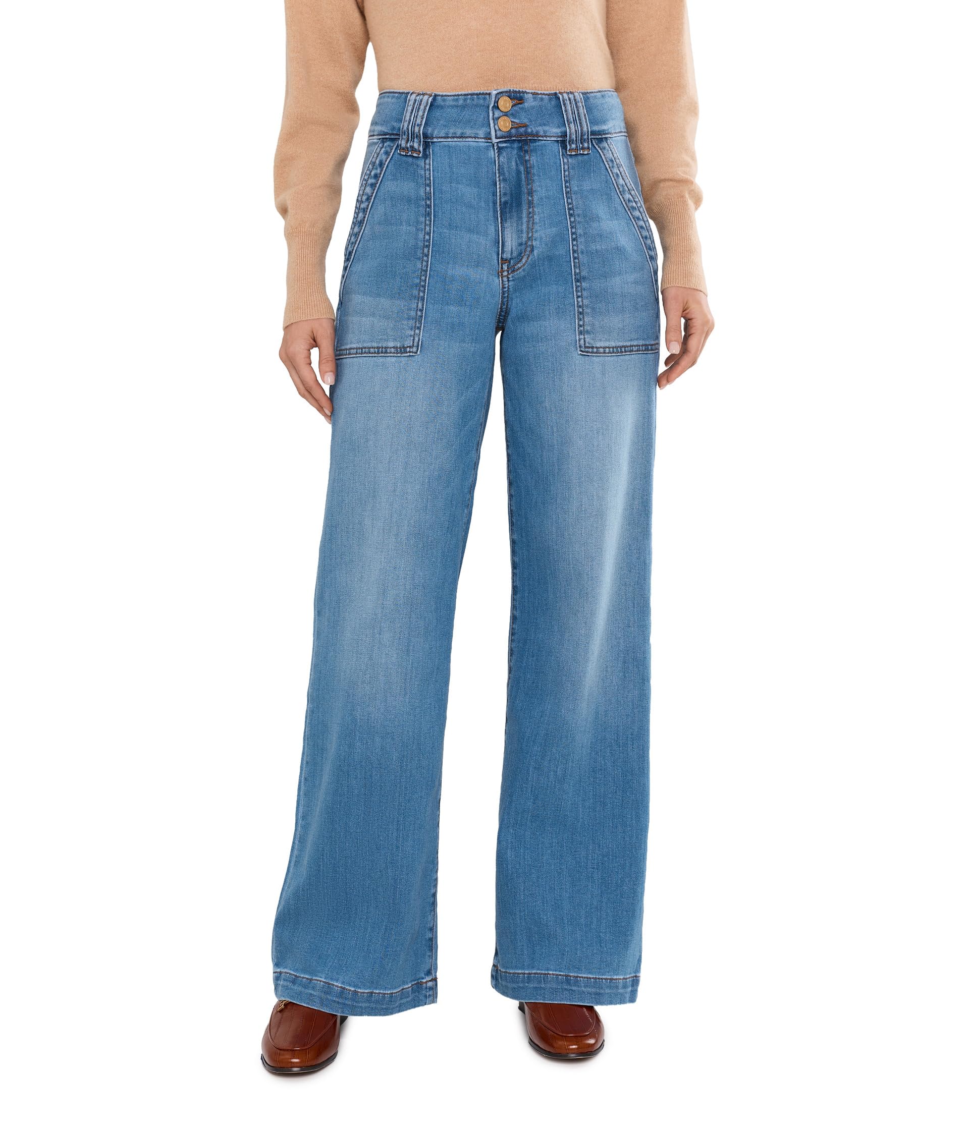 Jodi High-Rise Straight Leg With Porkchop Pockets In Draft