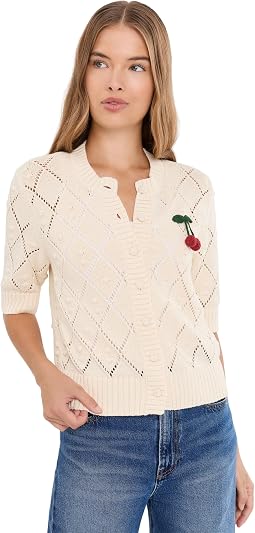 Кардиган с ажурным узором Bauble Pointelle-Stitch