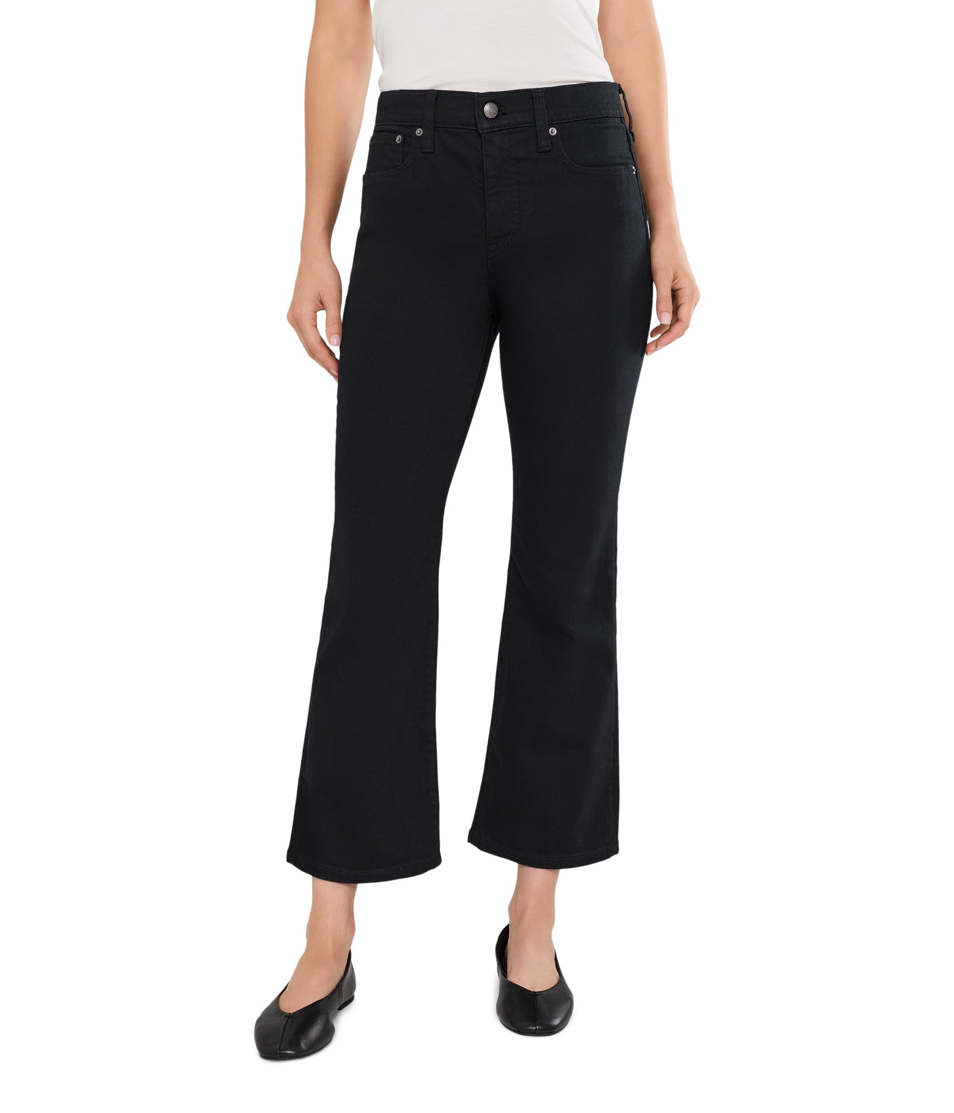 Джинсы The Flare Crop Jean в Super Stretch Denim