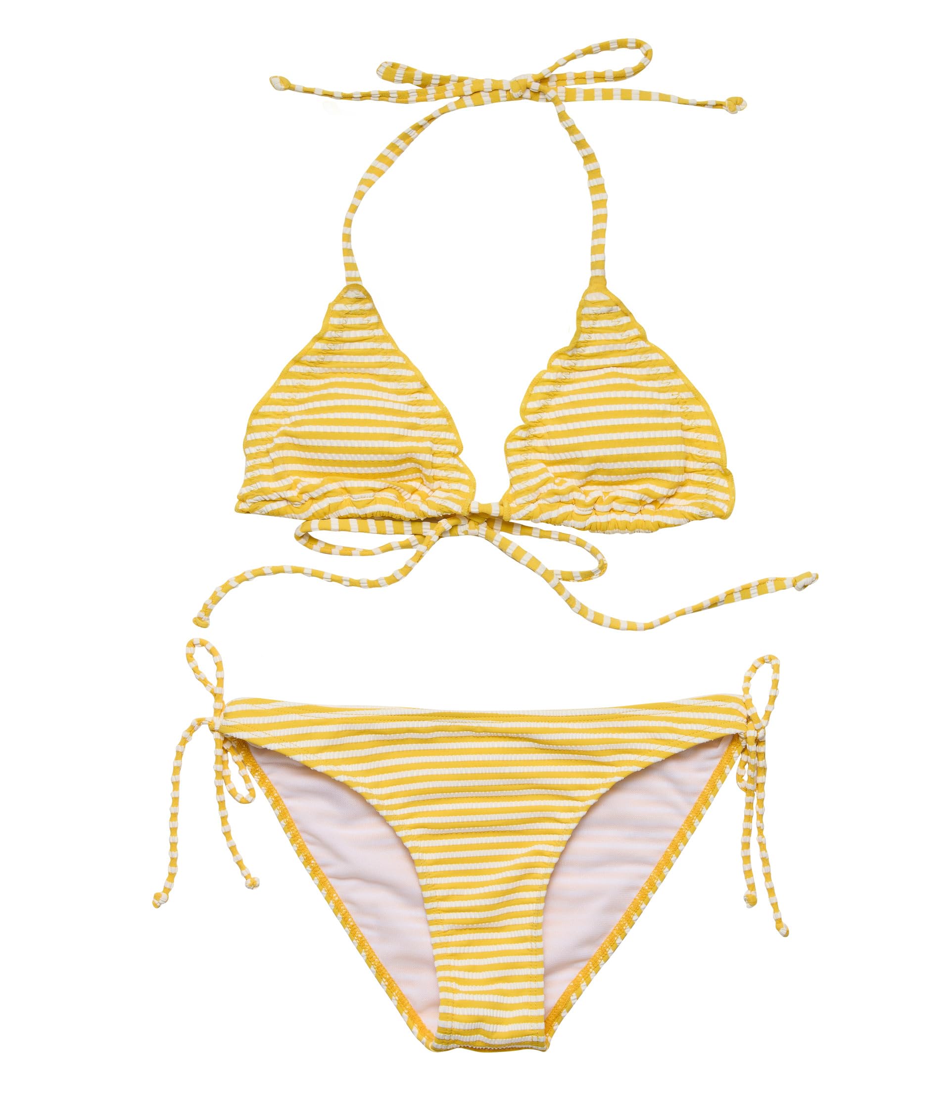 Snapper Rock Sunshine Stripe Teen Triangle Bikini (Big Kid)