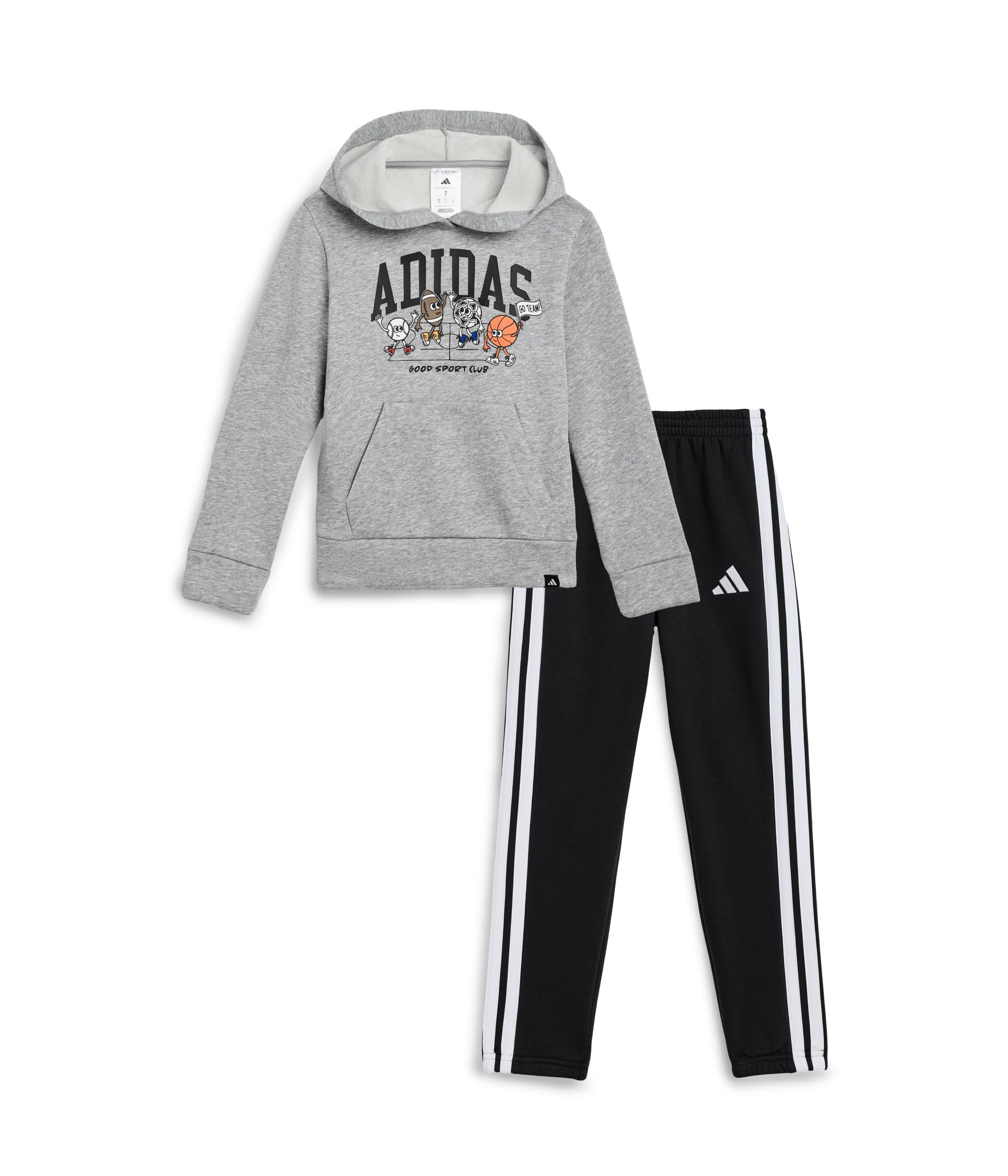 Graphic Heather Fleece Pullover & Joggers Set (Toddler/Little Kid)