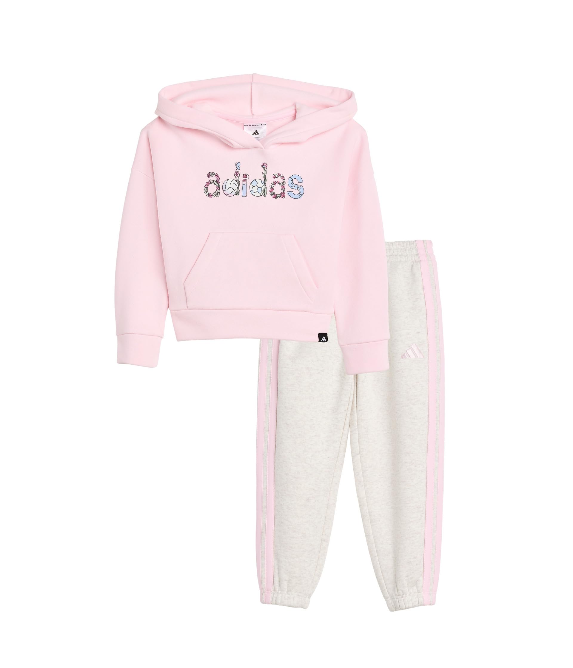 Graphic Hooded Pullover Heather Pant Set (toddler/Little Kid)