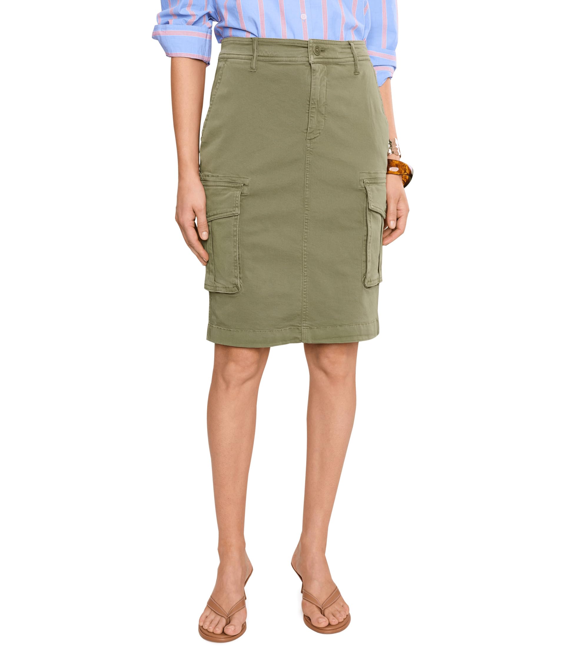 Stretchable chino cargo карандашная юбка