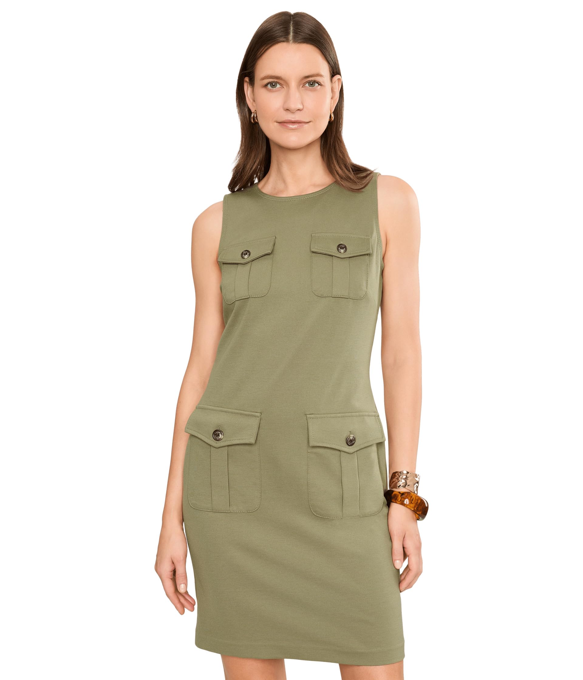 Платье-футляр Ponte Sleeveless Sheath