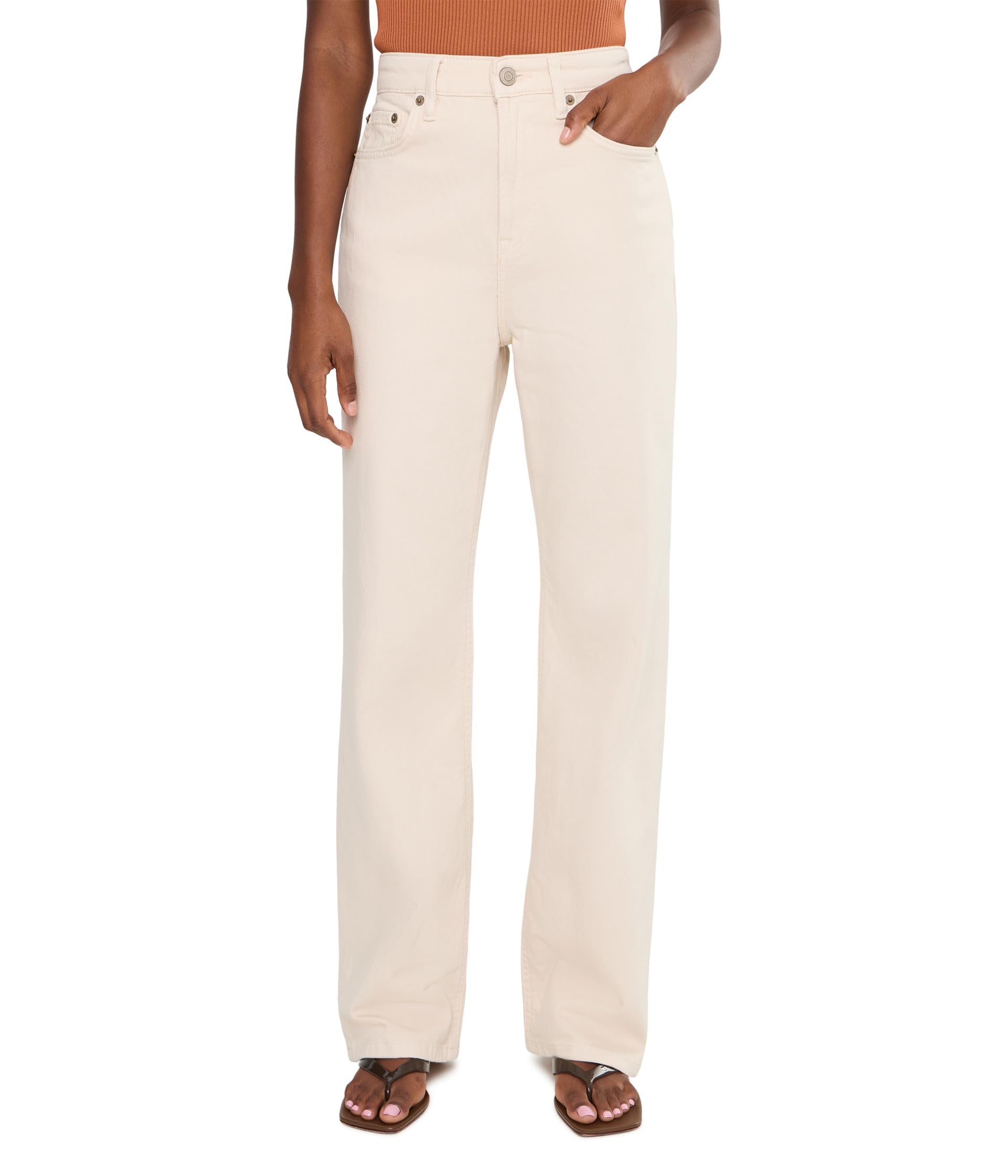 High-Rise Straight Jeans
