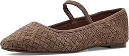 Greta Elastic Mary Jane - Woven Suede