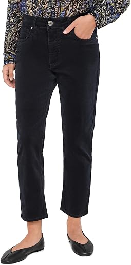 Укороченные джинсы-мом с высокой талией Petite Quinn Corduroy Fab Ab