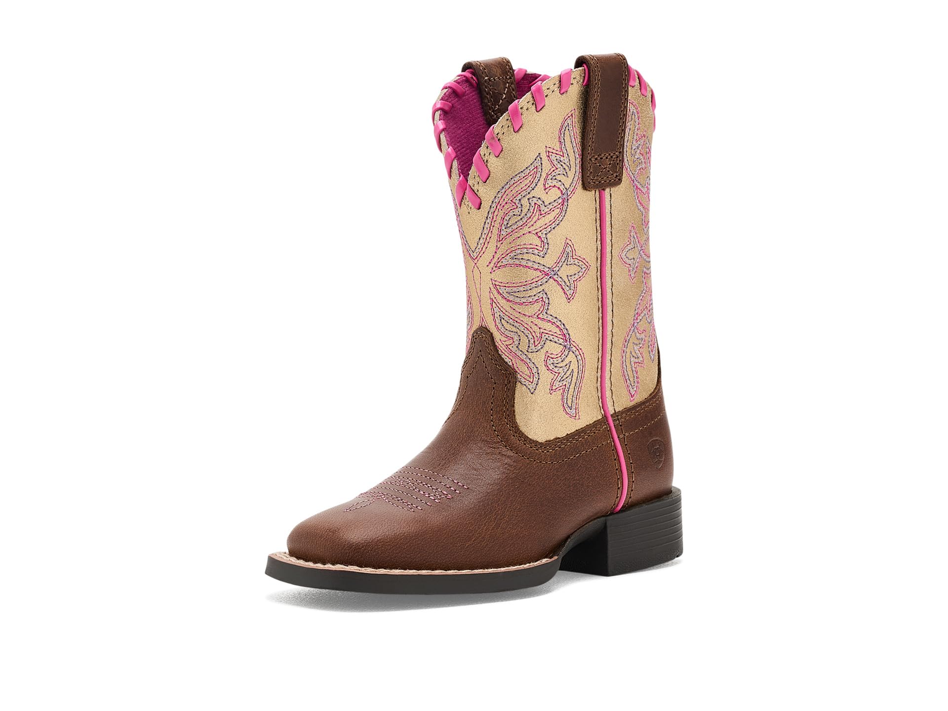 Sundown Wide Square Toe Western Boots (малыш/маленький ребенок/старший ребенок)