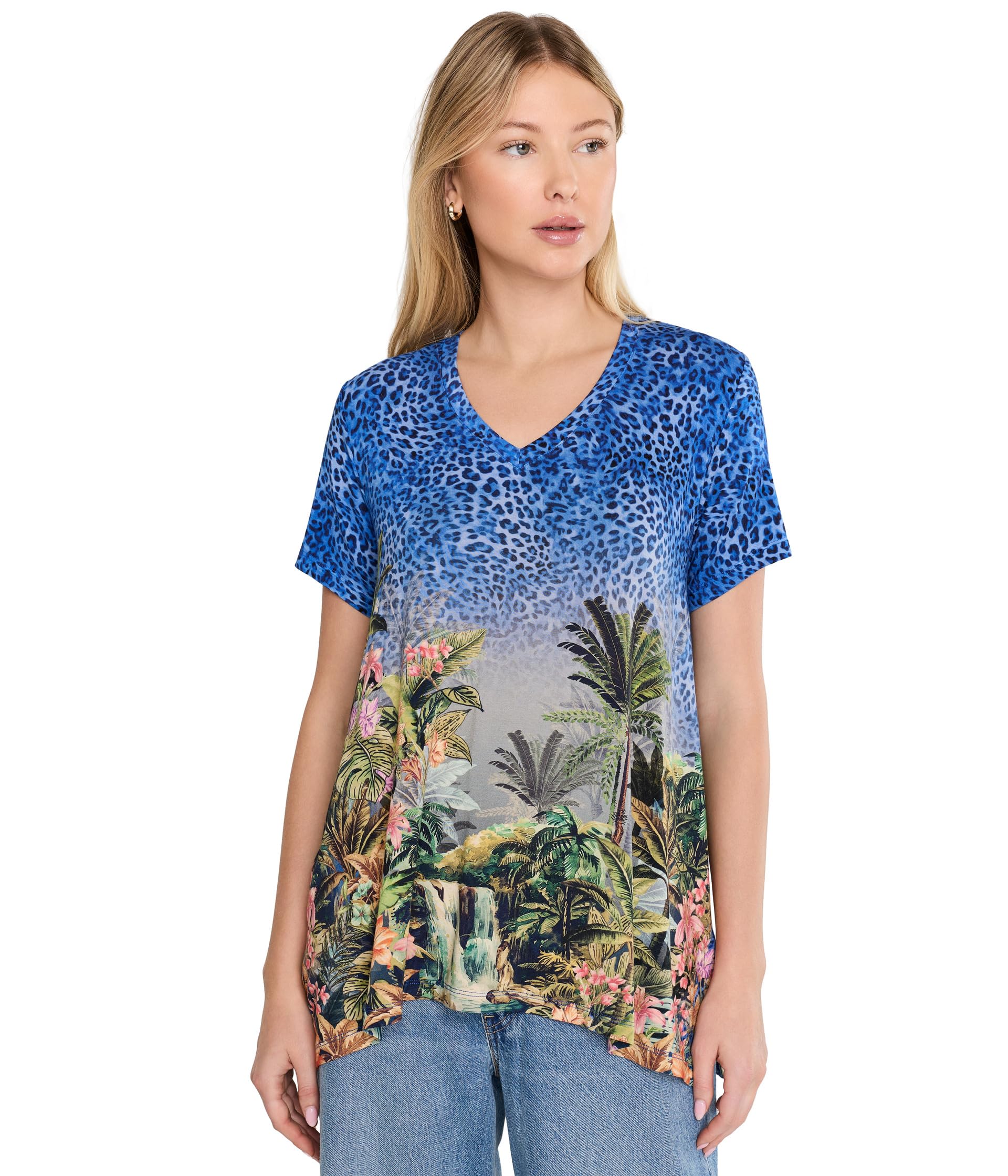 Футболка The Janie Favorite Drape Tee с драпировкой