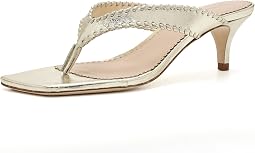 Сандали на низком каблуке Frankie Metallic Kitten Heel