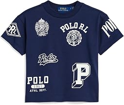 Polo Ralph Lauren Kids детская хлопковая футболка с принтом Big Fit (малыш/маленький ребенок)