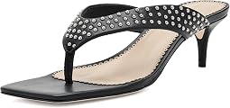 Frankie Studded Leather Kitten Heel