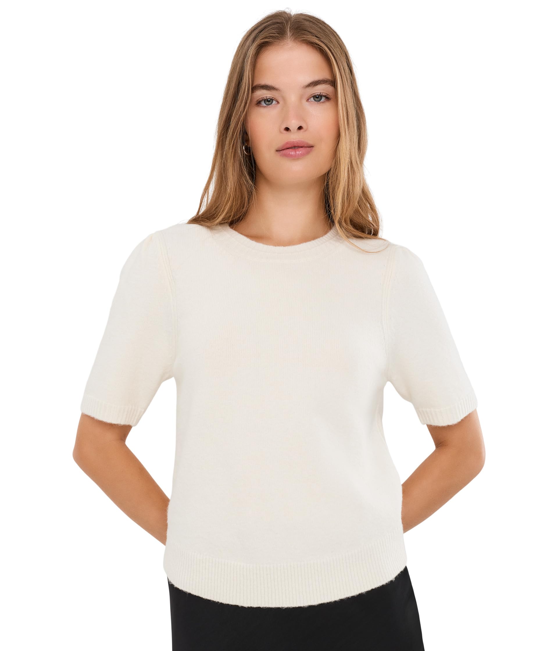Agatha Short Sleeve Crew Neck Pullover Sweater