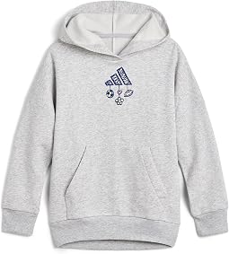 Front Graphic Fleece Hooded Pullover (Big Kid)