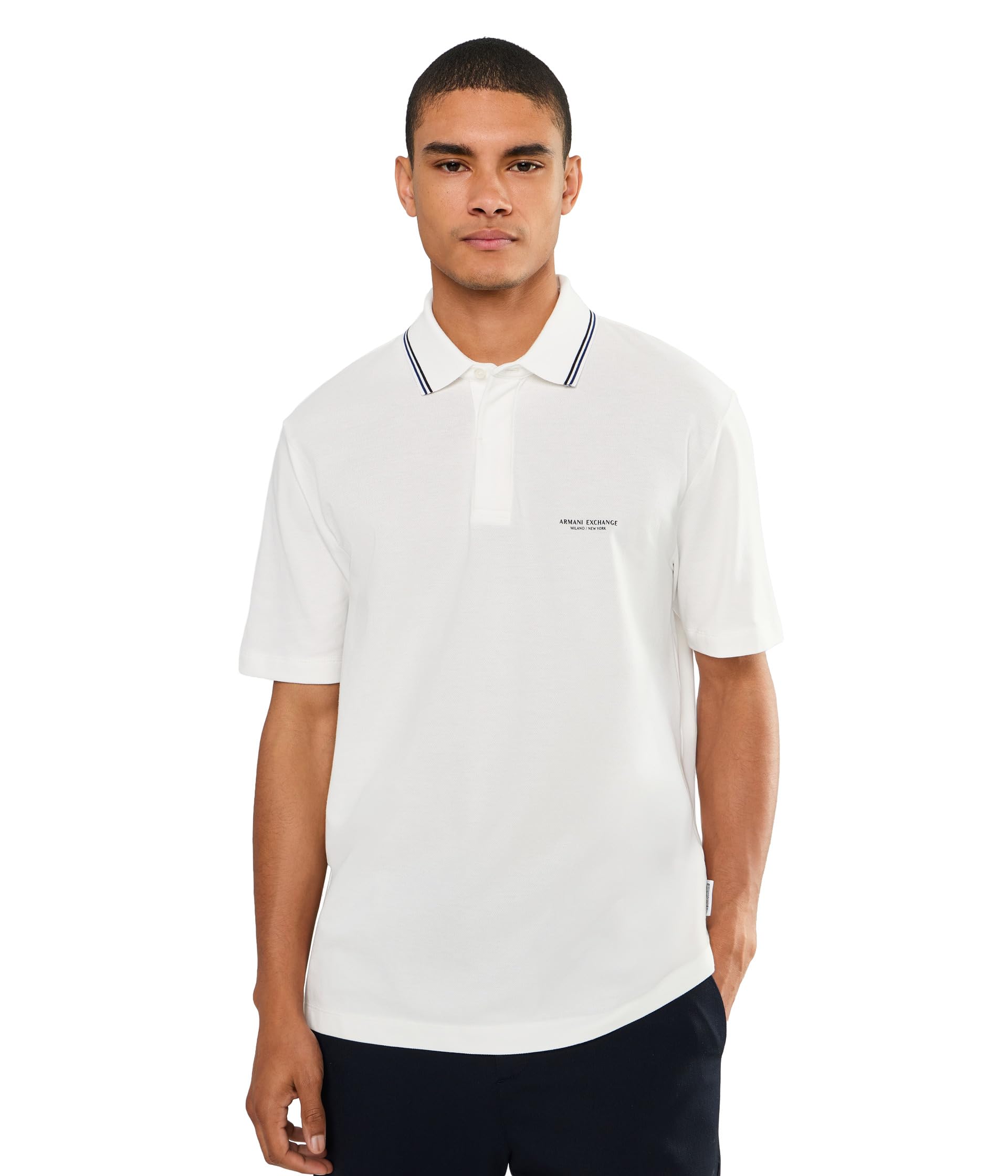 Short Sleeve Cotton Wording Polo