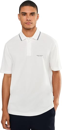 Short Sleeve Cotton Wording Polo