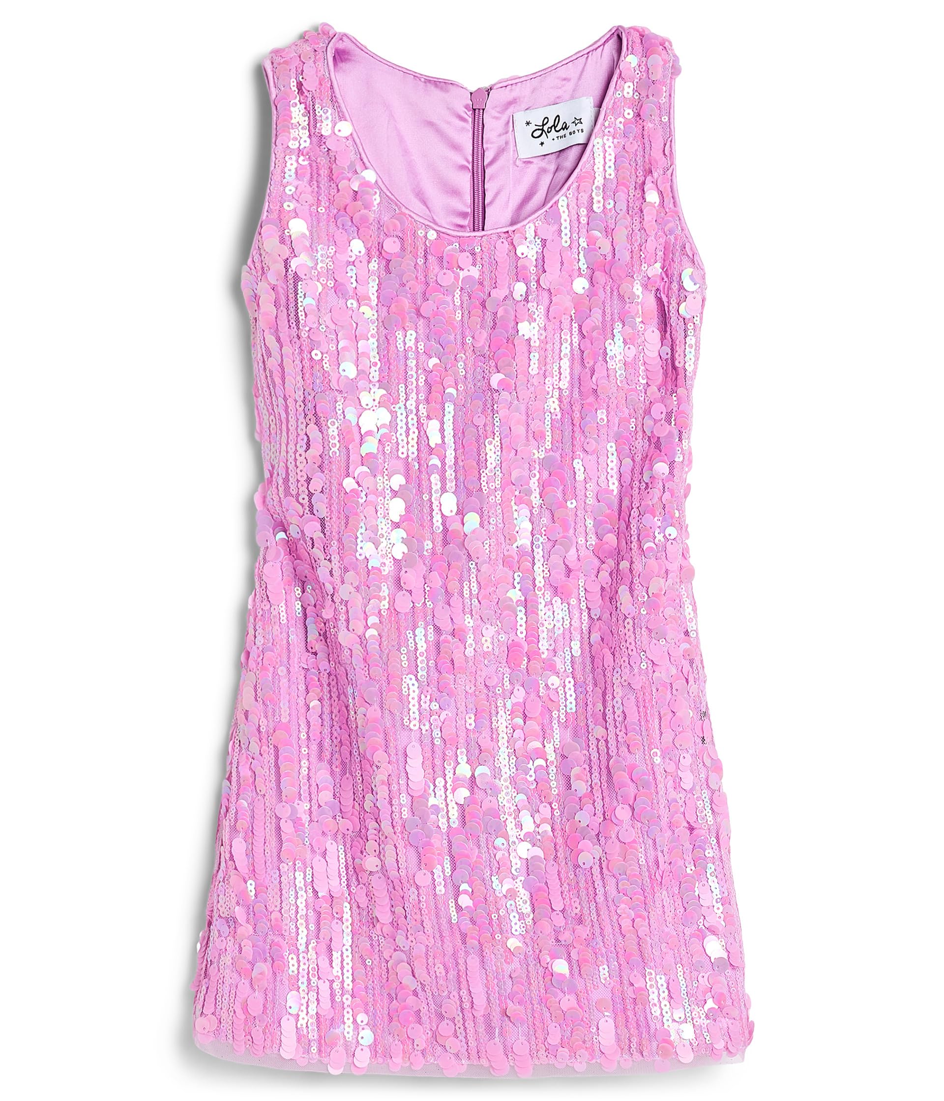 Pink Sequin Tank Dress (Toddler/Little Kid/Big Kid)