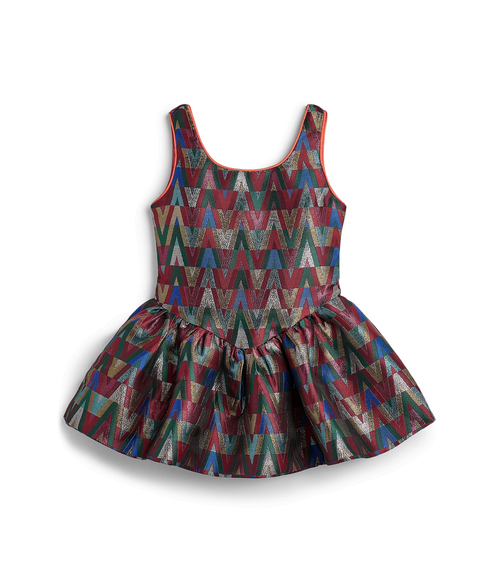 Rainbow Vibes Metallic Bubble Dress (Little Kid)