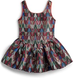 Rainbow Vibes Metallic Bubble Dress (Toddler/Little Kid/Big Kid)