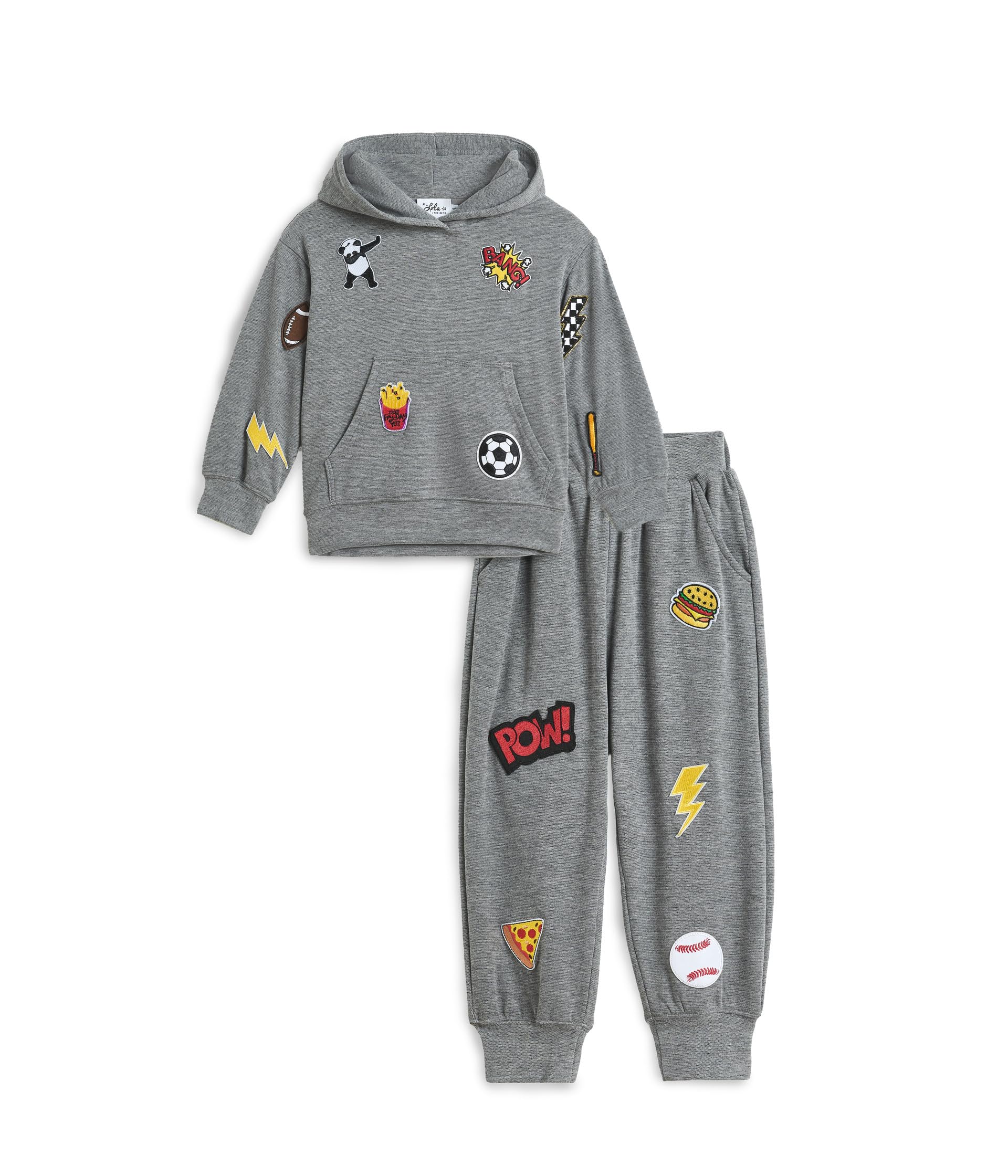 Cool Patch Jogger Set (Little Kid/Big Kid)
