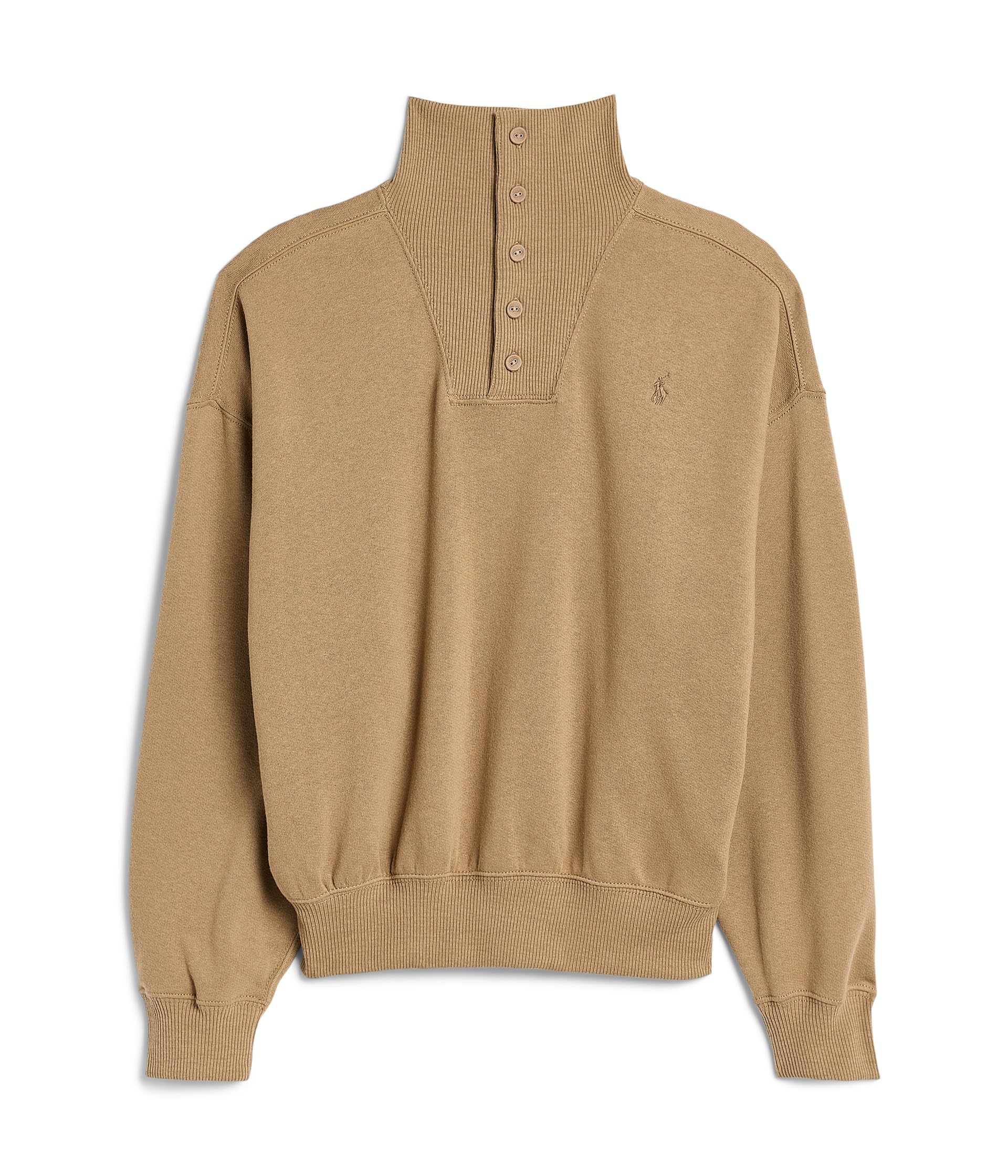 Fleece Funnel Neck Boxy Sweatshirt (Big Kid)