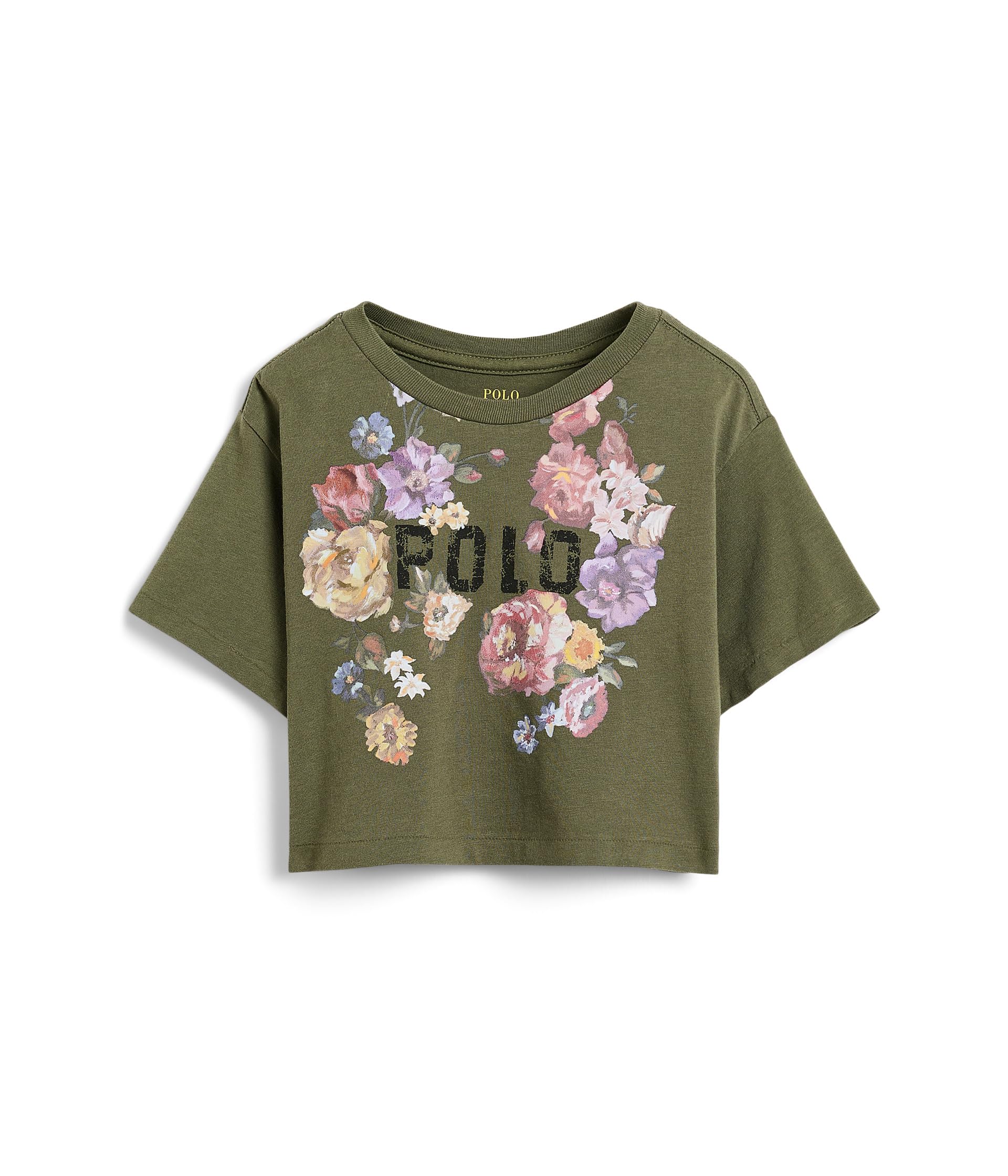 Floral Cotton Jersey Boxy Tee (малыш/маленький ребенок)