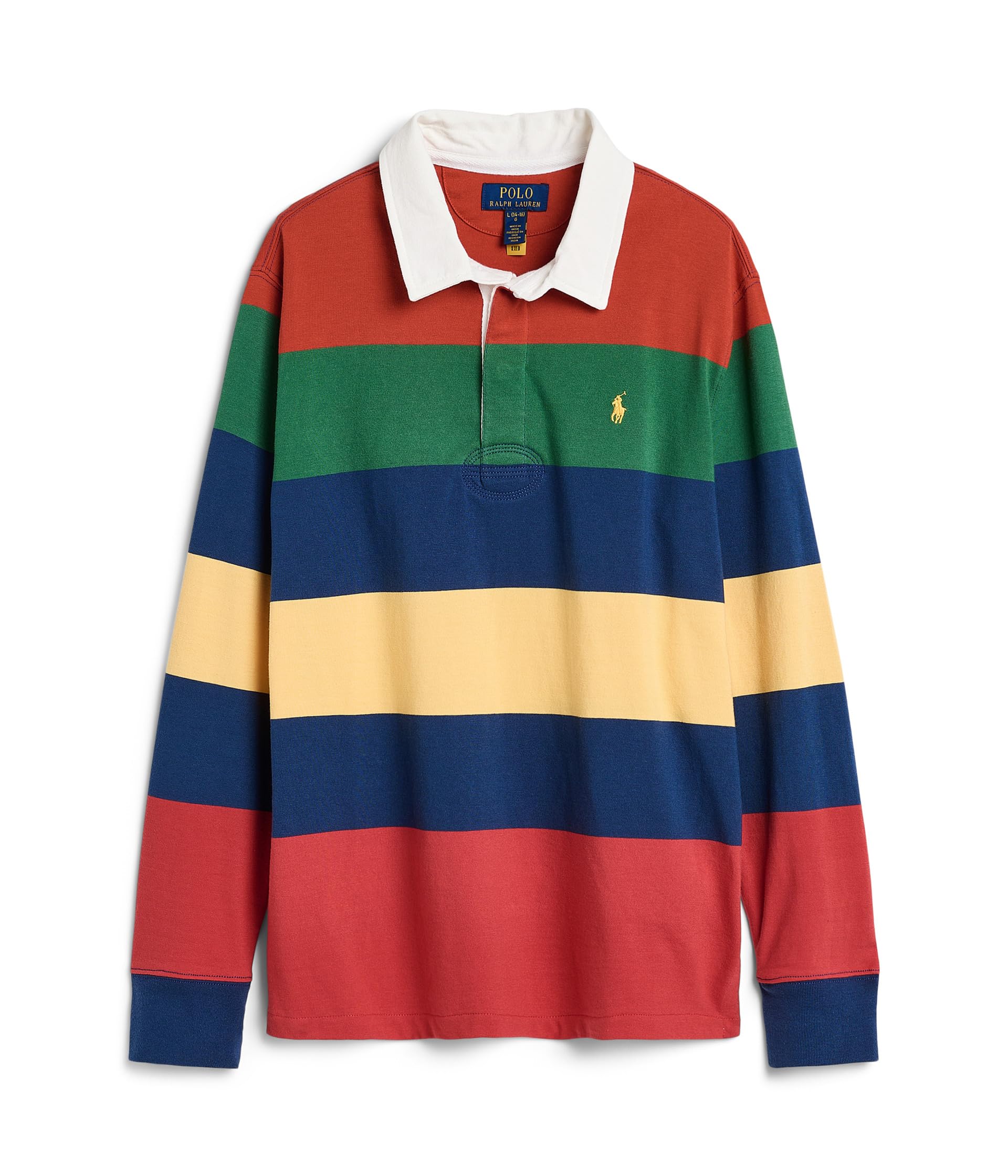 Striped Cotton Rugby Shirt (Big Kid)