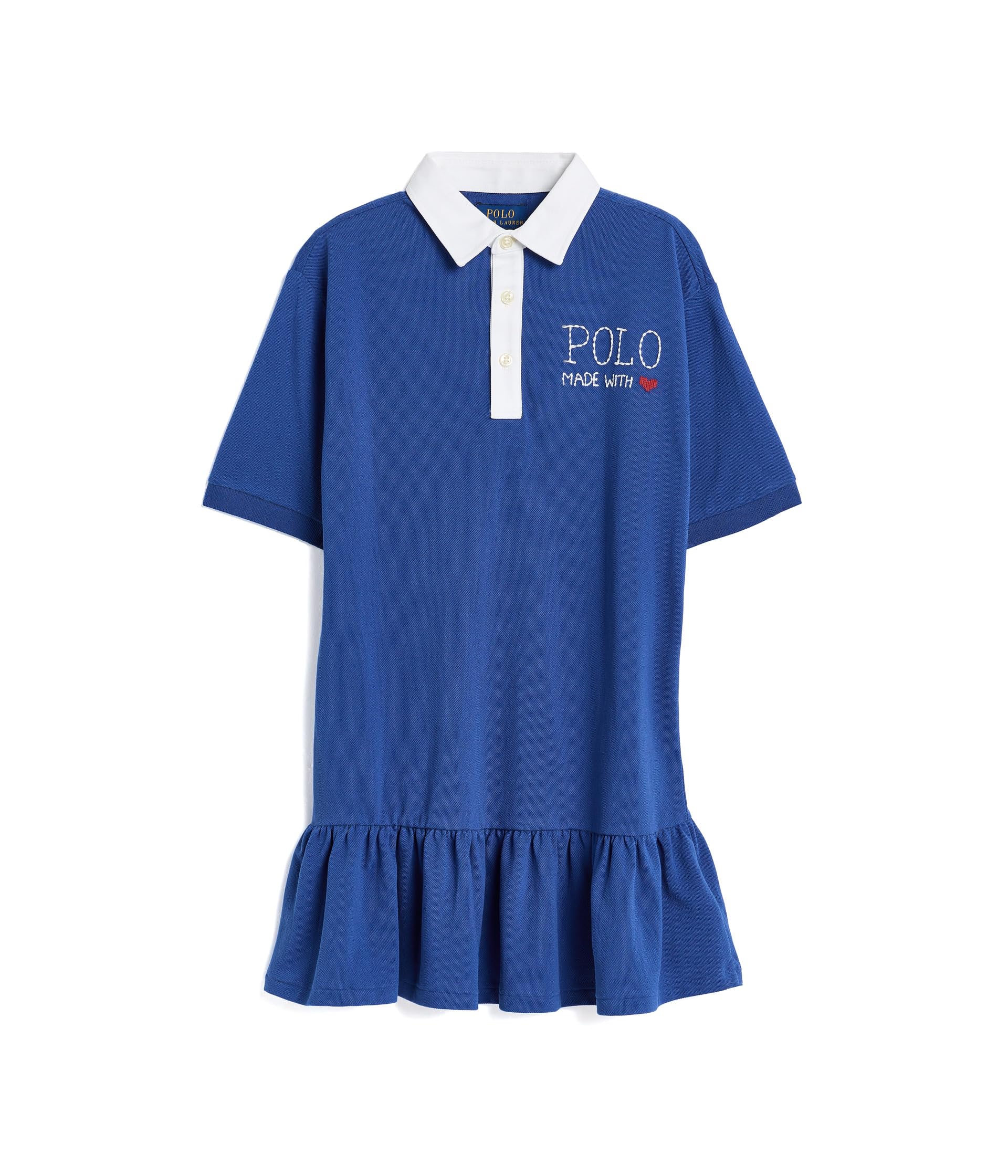 Logo Cotton Mesh Rugby Dress (Big Kid)