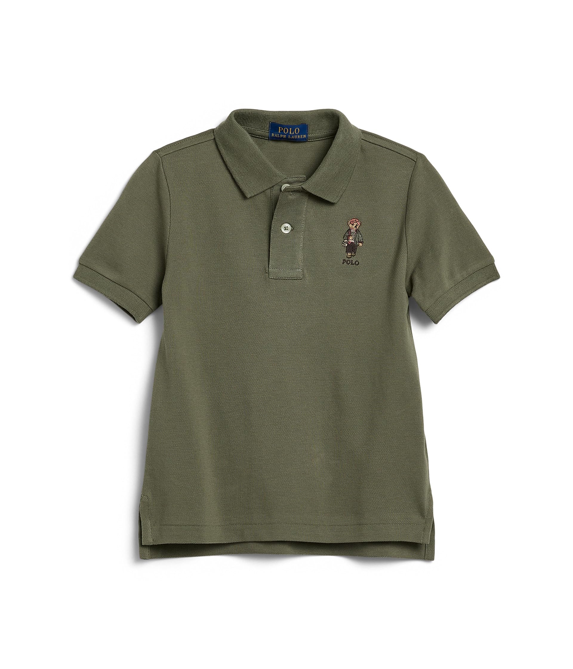 Polo Bear Cotton Mesh Polo Shirt (Toddler/Little Kid)