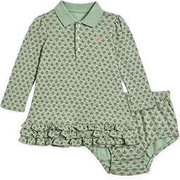 Floral Soft Cotton Polo Dress & Bloomer (младенец)