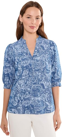 Indigo All Day Chambray Paisley Parade Pigment