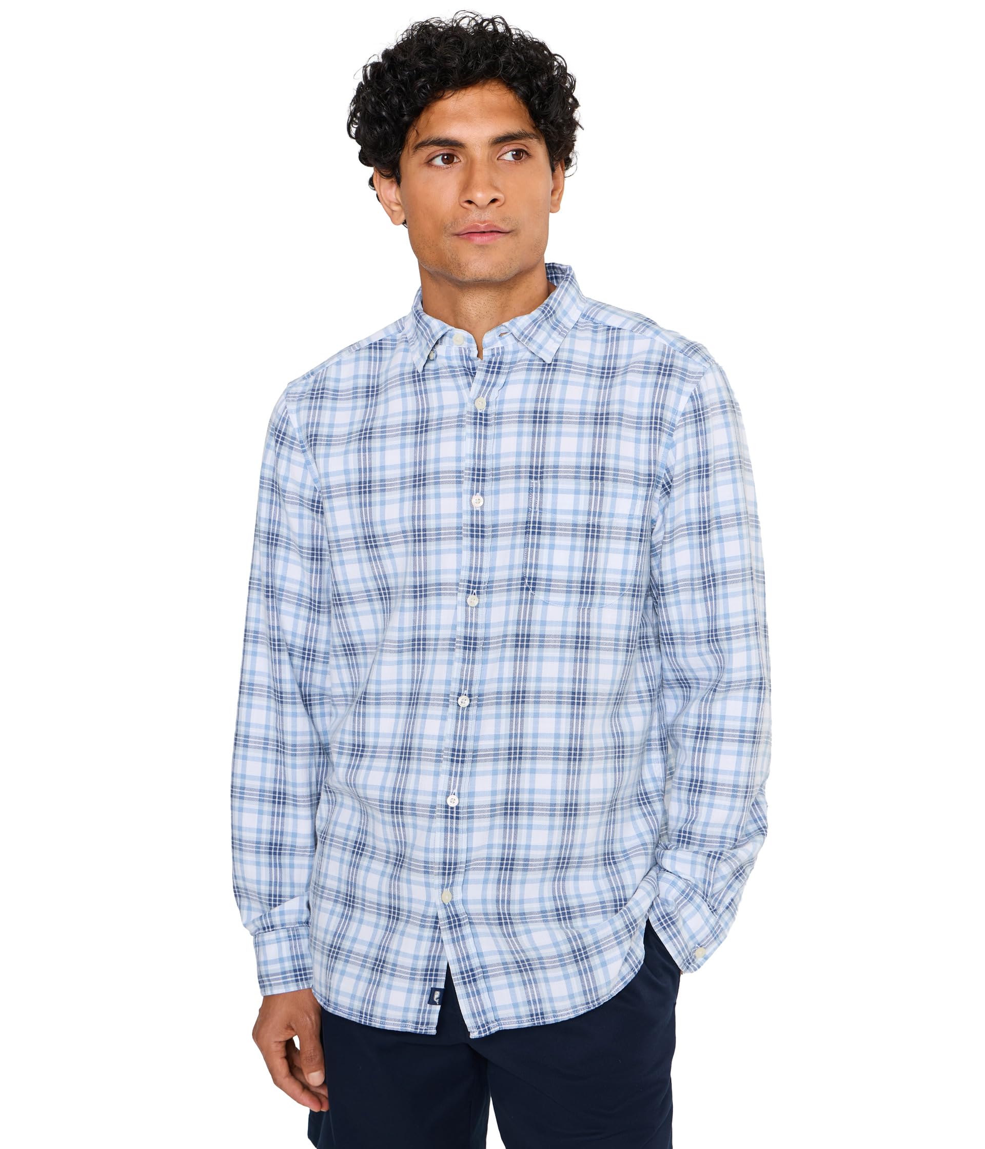 Sandstone Plaid Island Cotton Shirt